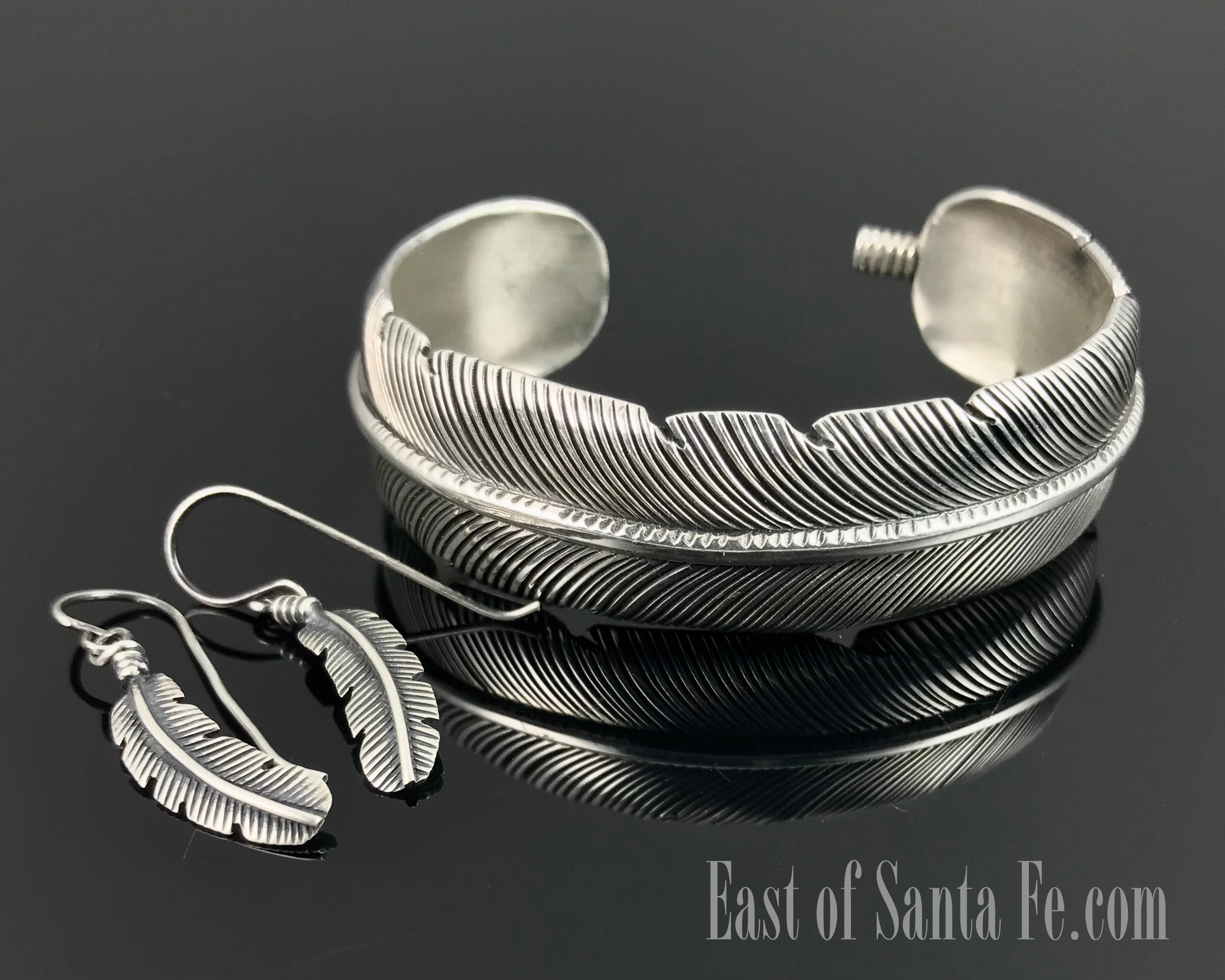 N*様 Harvey Mace feather bangle Navajo Sterling Silver Feather Native American Bracelet