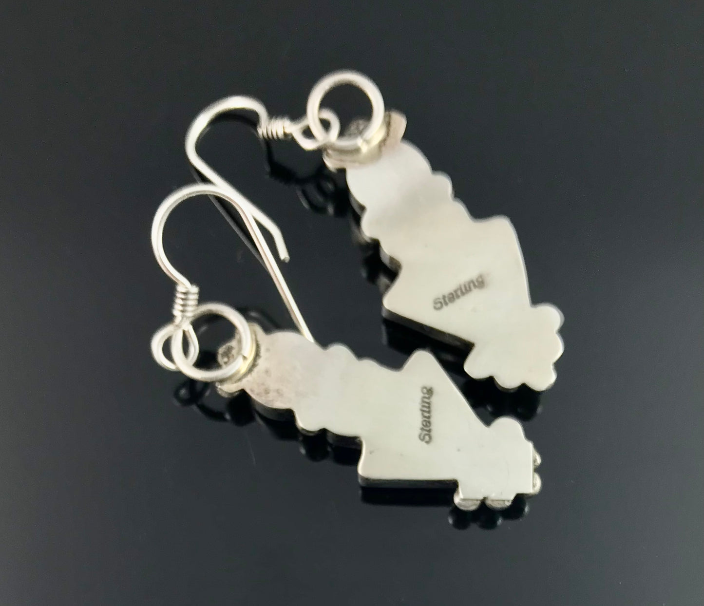 Spiny Oyster and Turquoise Native American Navajo Earrings - Vintage