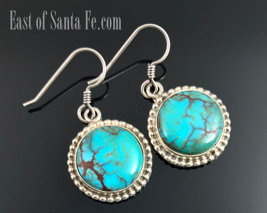 Prince Mine Egyptian Turquoise Navajo Native American Earrings - Burt Francisco