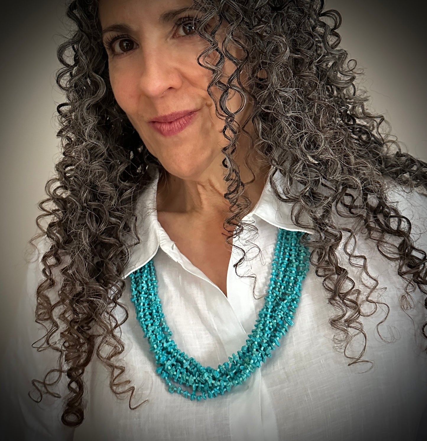 Santo Domingo Kewa Pueblo Turquoise 10 Strand Heishi Necklace - Vintage
