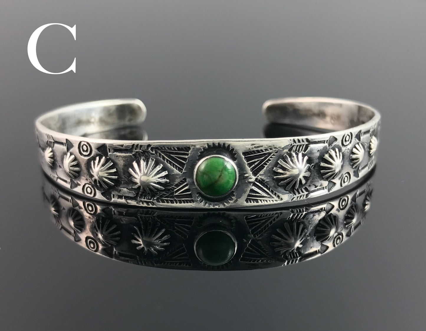 Small Wrist Fred Harvey Turquoise Native American Navajo Cuff Bracelet - Vintage
