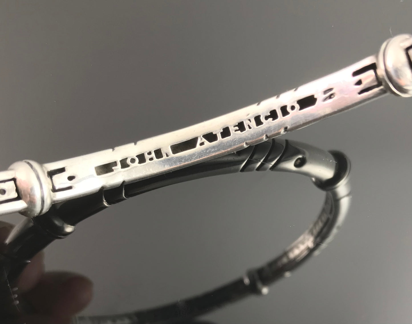 John Atencio Sterling Silver Modern Bangle Bracelet - Retired