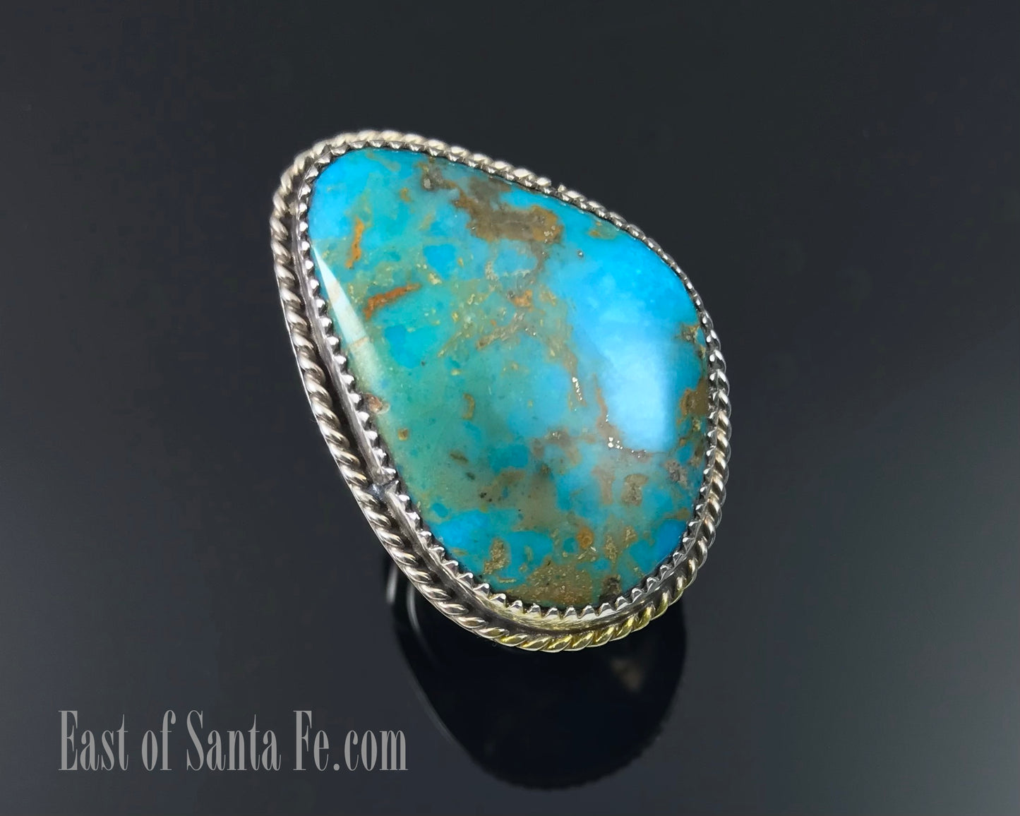 Navajo Turquoise Native American Ring Size 11 1/2 - Benny Benally