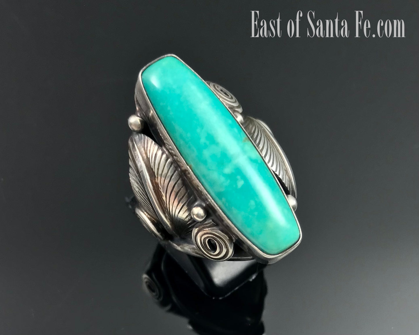 Turquoise Ring Navajo Native American Size 7 - Darrell Morgan