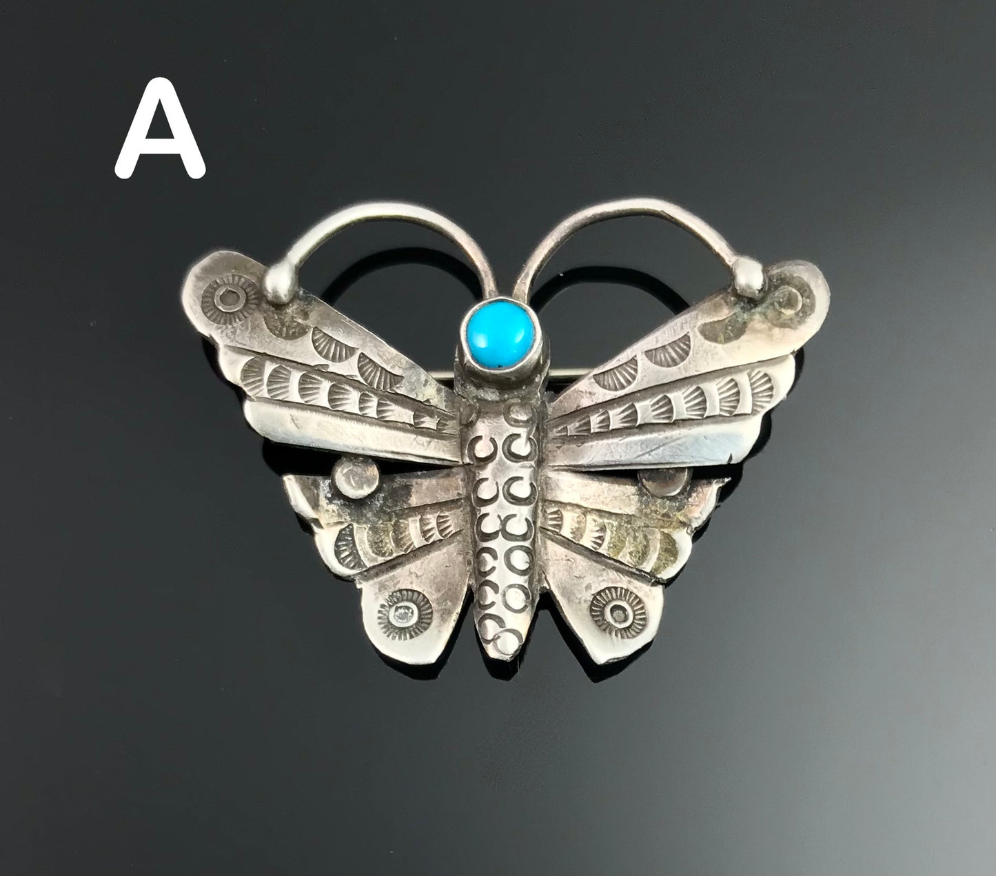 Navajo Butterfly Pins Native American - Vintage