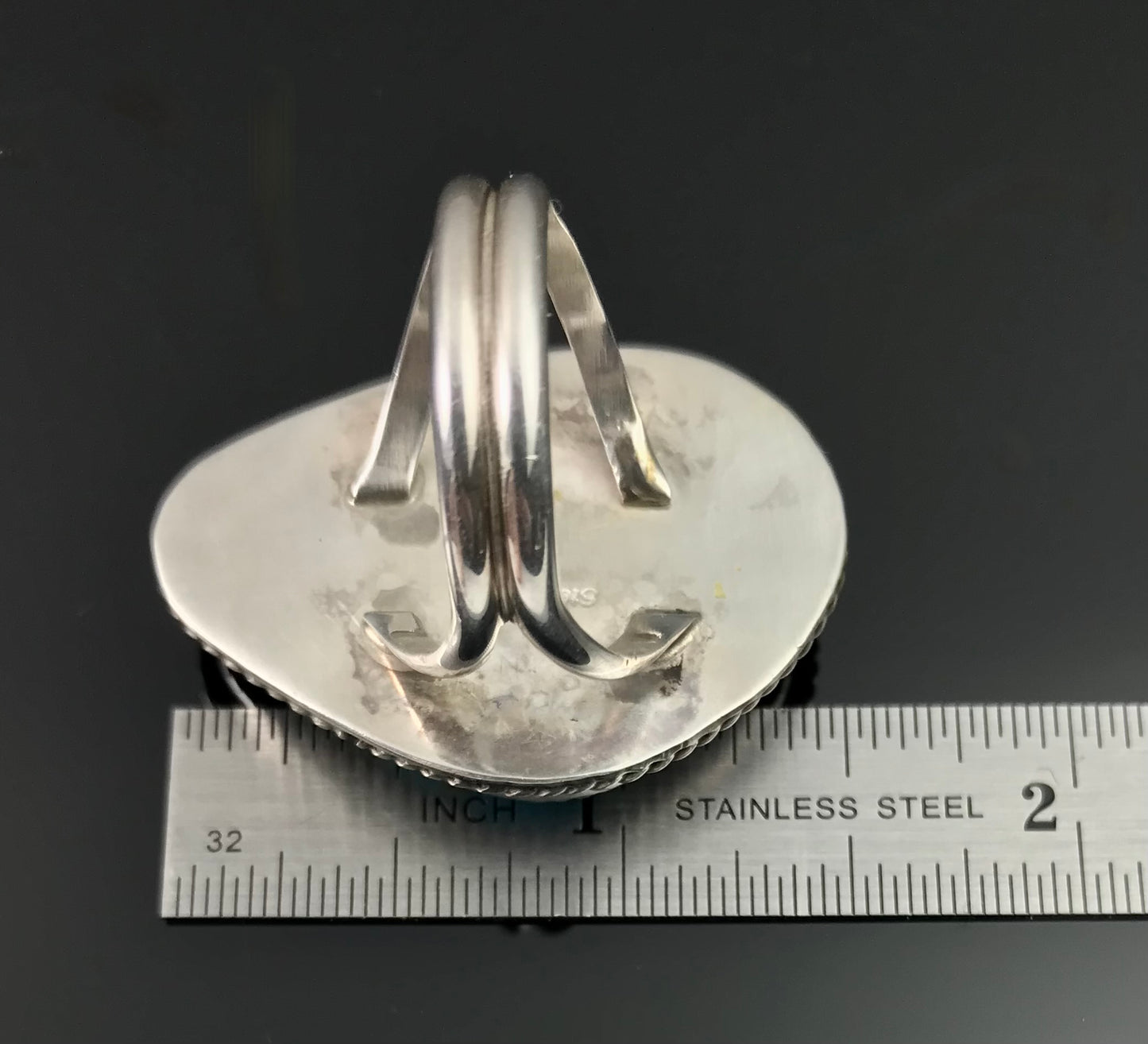 Navajo Turquoise Native American Ring Size 11 1/2 - Benny Benally