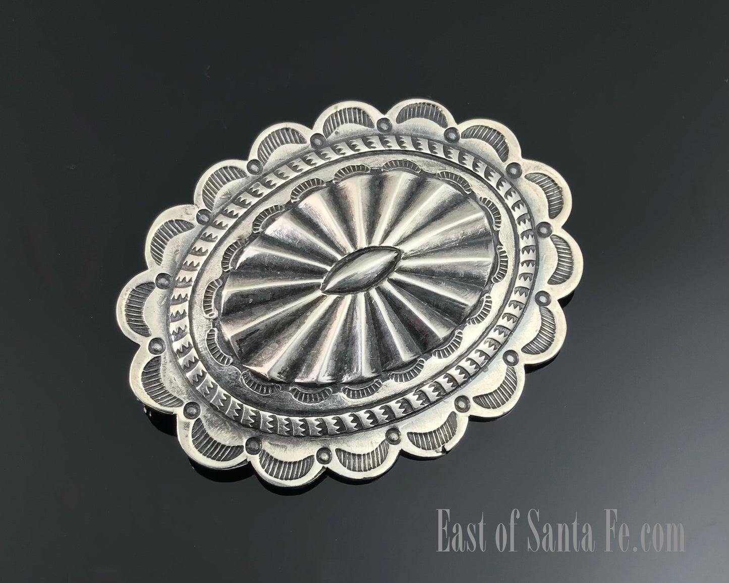 Navajo C-clasp Concho Pin Brooch Native American Navajo - VINTAGE