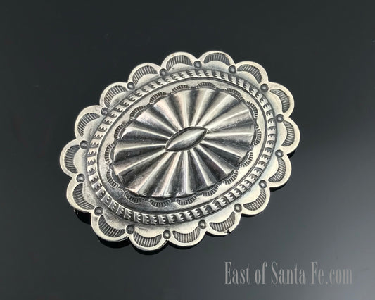 Navajo C-clasp Concho Pin Brooch Native American Navajo - VINTAGE