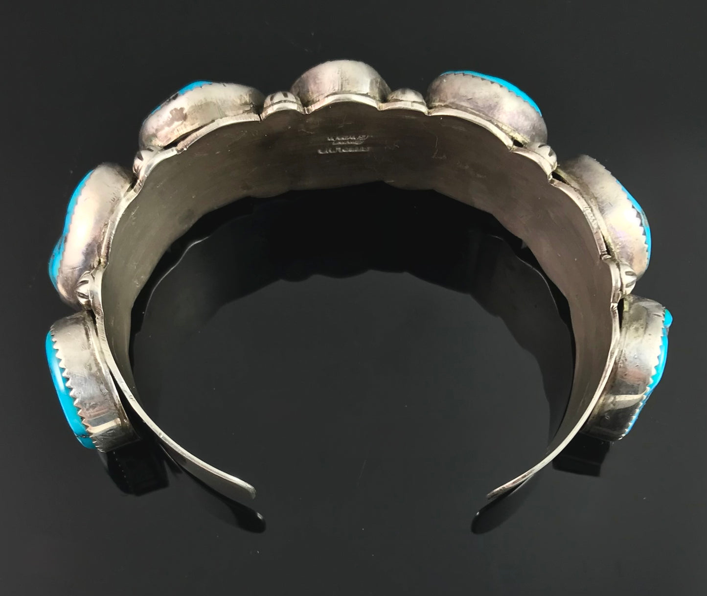 7 Turquoise Cuff Bracelet Native American Navajo - Emma Lincoln