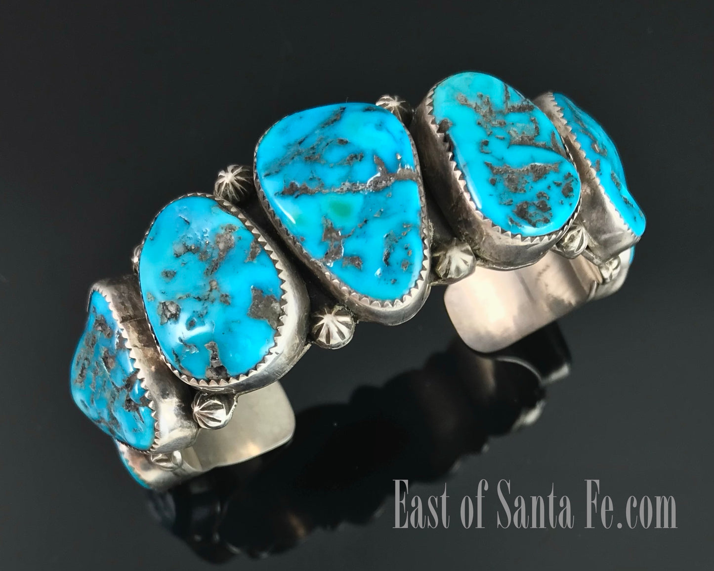7 Turquoise Cuff Bracelet Native American Navajo - Emma Lincoln