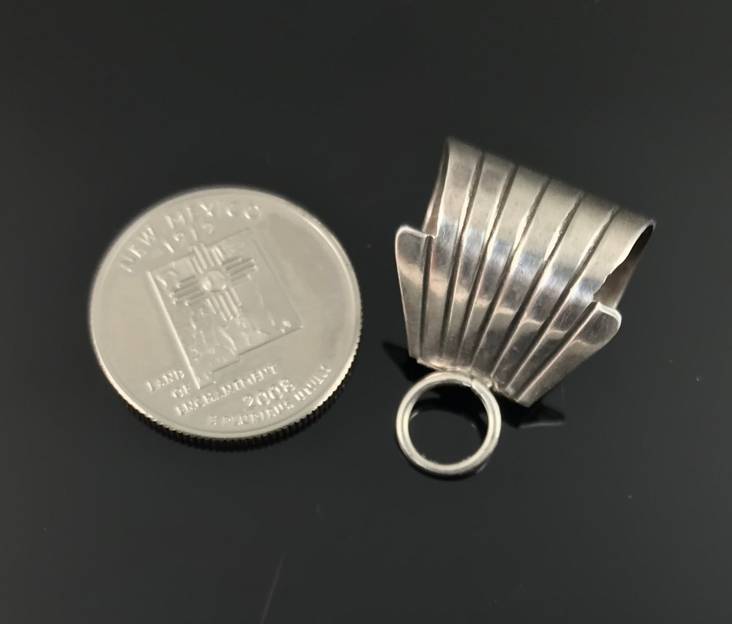 Sterling Bail - Convert a Shepherd's Hook to a Pendant - Native American Navajo
