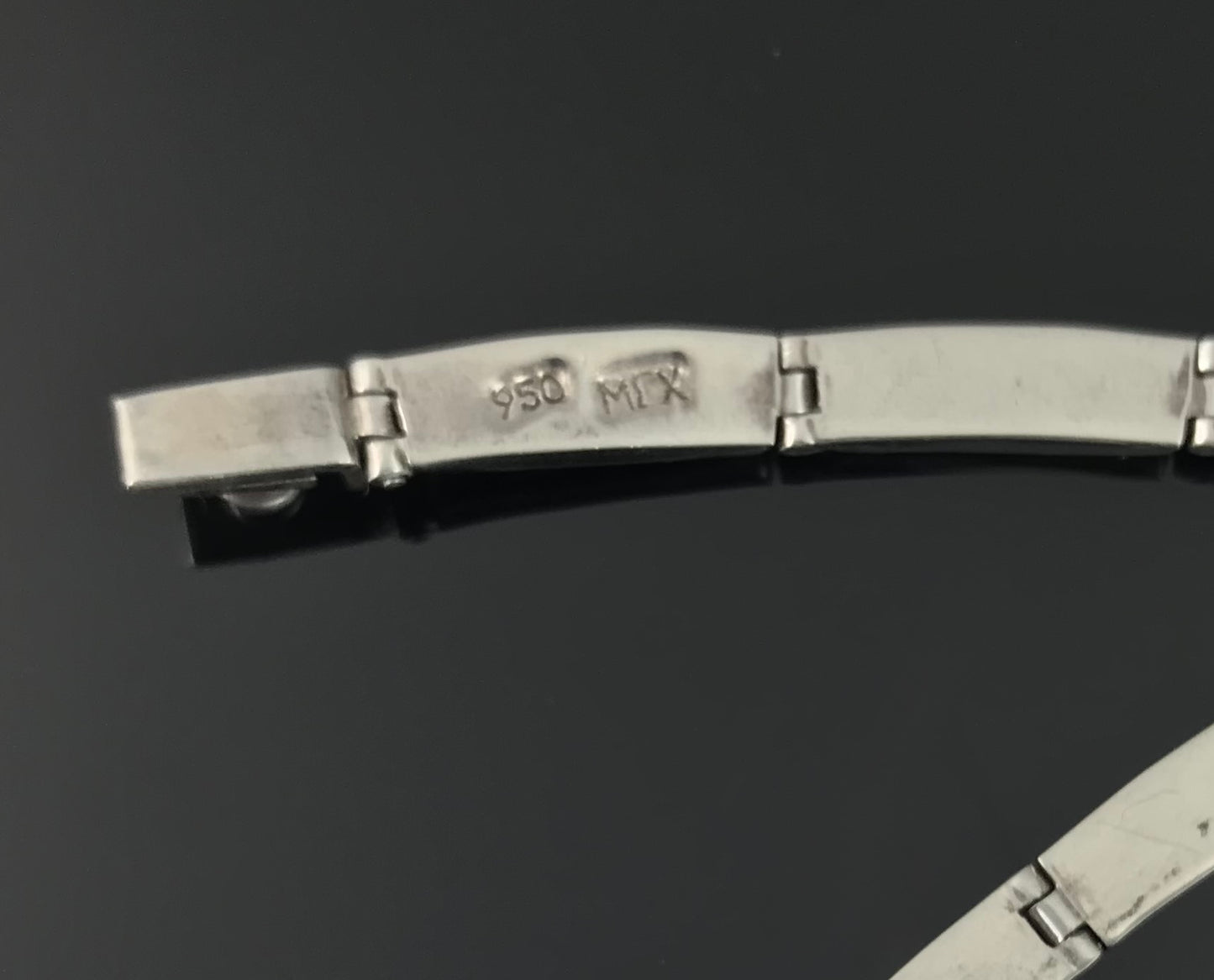 Vintage Opal Inlay Necklace - Taxco Mexico