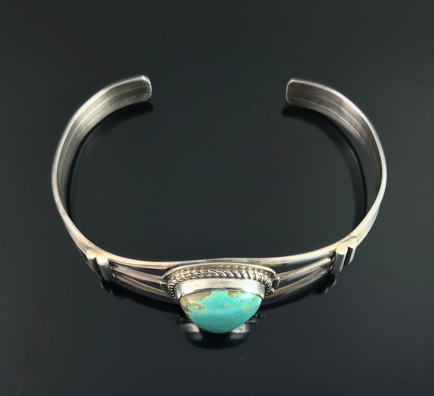 Vintage Navajo Turquoise Native American Cuff Bracelet - Larson Lee