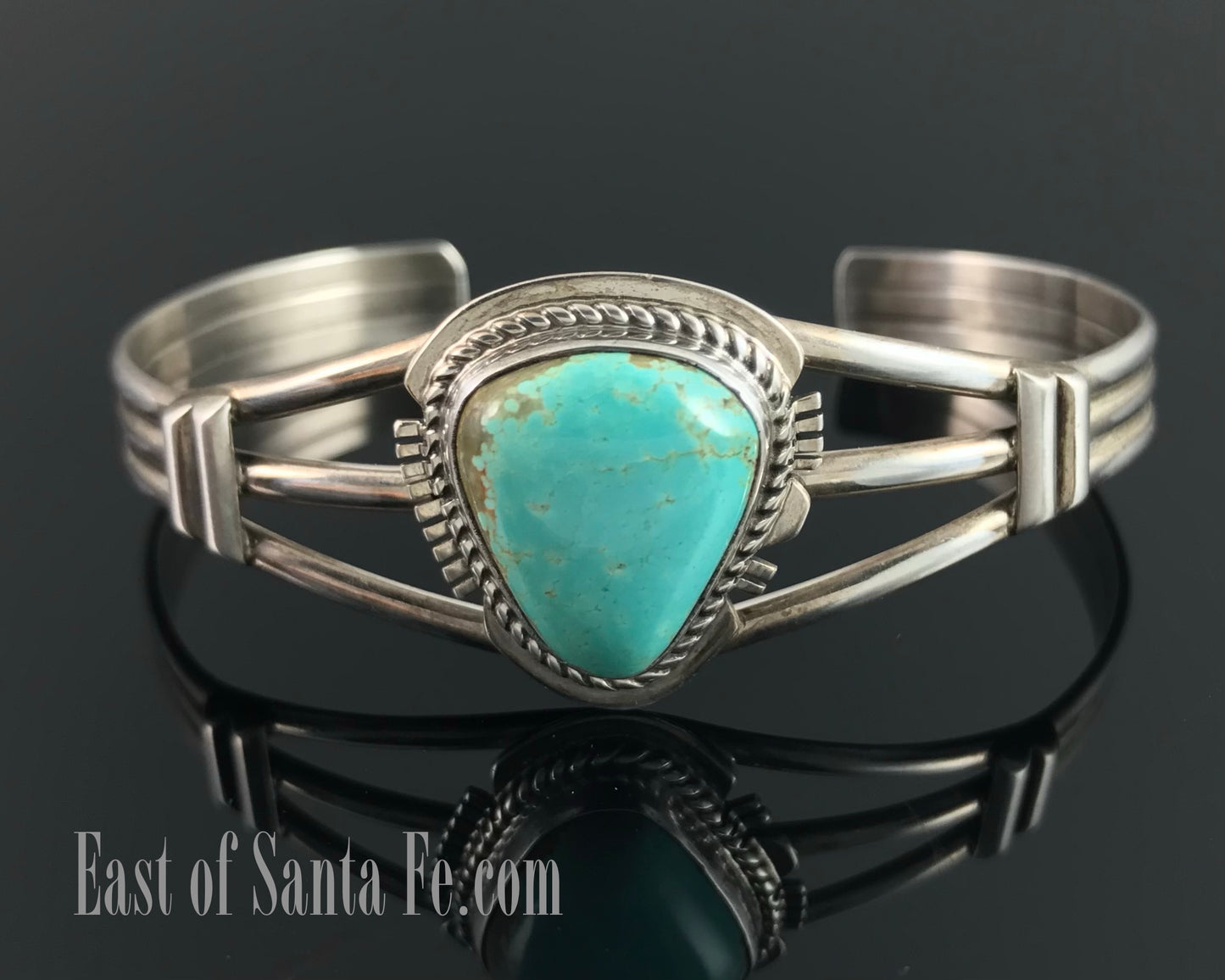 Vintage Navajo Turquoise Native American Cuff Bracelet - Larson Lee